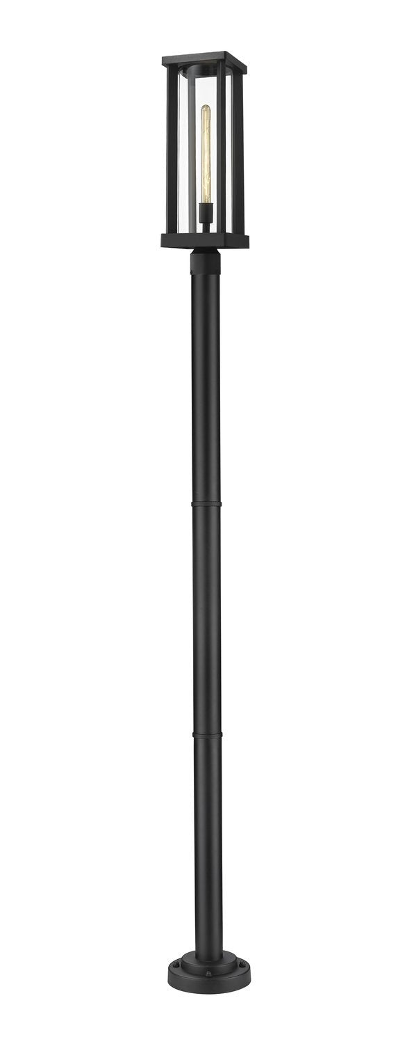 Z-LITE GLENWOOD OUTDOOR POST MOUNTED FIXTURE | 586PHBR-567P-BK - Post