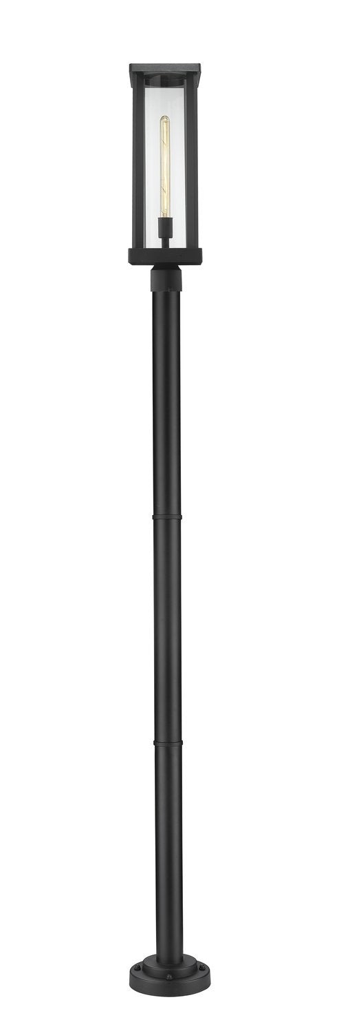 Z-LITE GLENWOOD OUTDOOR POST MOUNTED FIXTURE | 586PHBR-567P-BK - Post