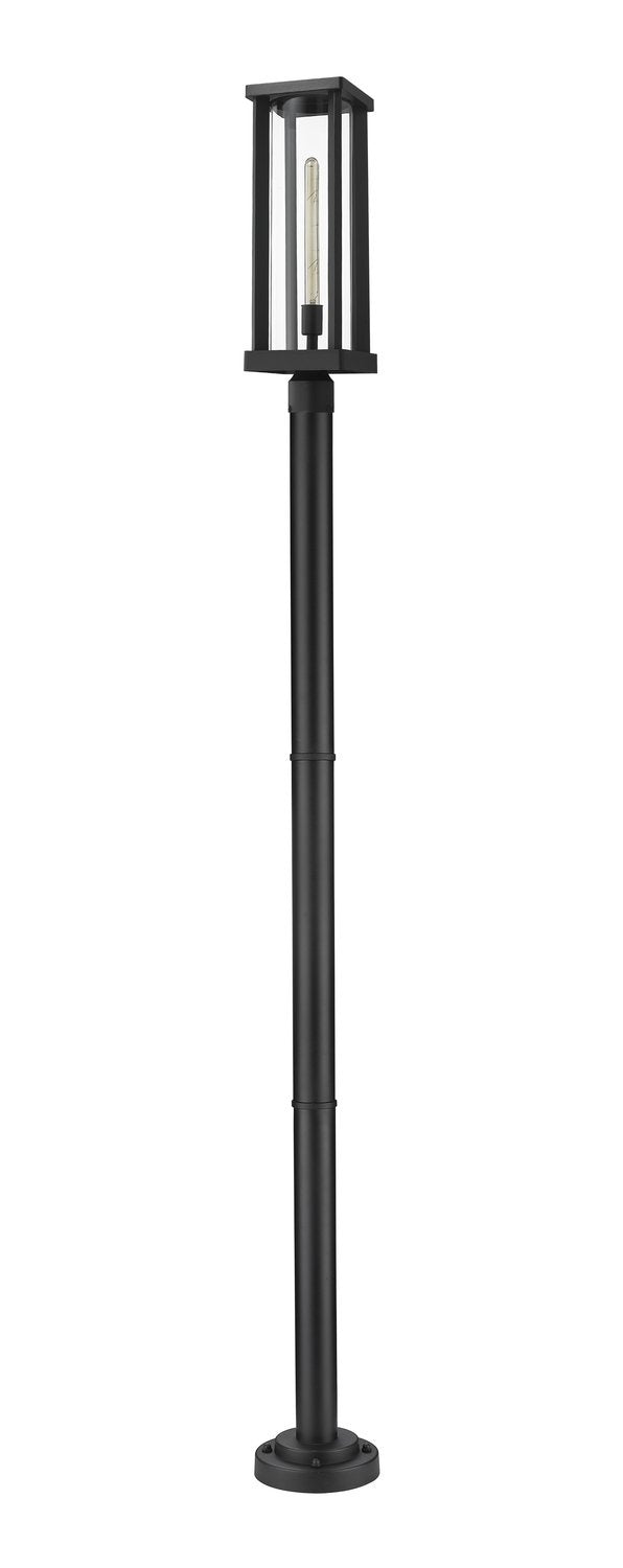 Z-LITE GLENWOOD OUTDOOR POST MOUNTED FIXTURE | 586PHBR-567P-BK - Post