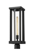 Z-LITE GLENWOOD OUTDOOR POST MOUNT FIXTURE | 586PHBR-BK - Post