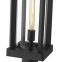 Z-LITE GLENWOOD OUTDOOR POST MOUNT FIXTURE | 586PHBR-BK - Post