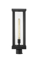 Z-LITE GLENWOOD OUTDOOR POST MOUNT FIXTURE | 586PHBR-BK - Post