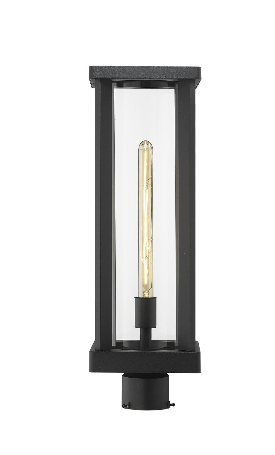 Z-LITE GLENWOOD OUTDOOR POST MOUNT FIXTURE | 586PHBR-BK - Post