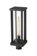 Z-LITE GLENWOOD OUTDOOR POST MOUNT FIXTURE | 586PHBR-BK - Post