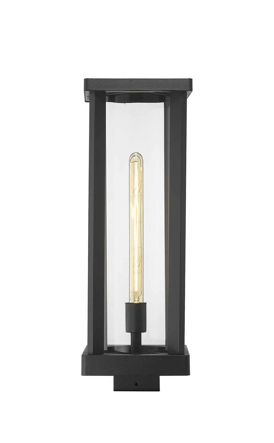 Z-LITE GLENWOOD OUTDOOR POST MOUNT FIXTURE | 586PHBS-BK - Post