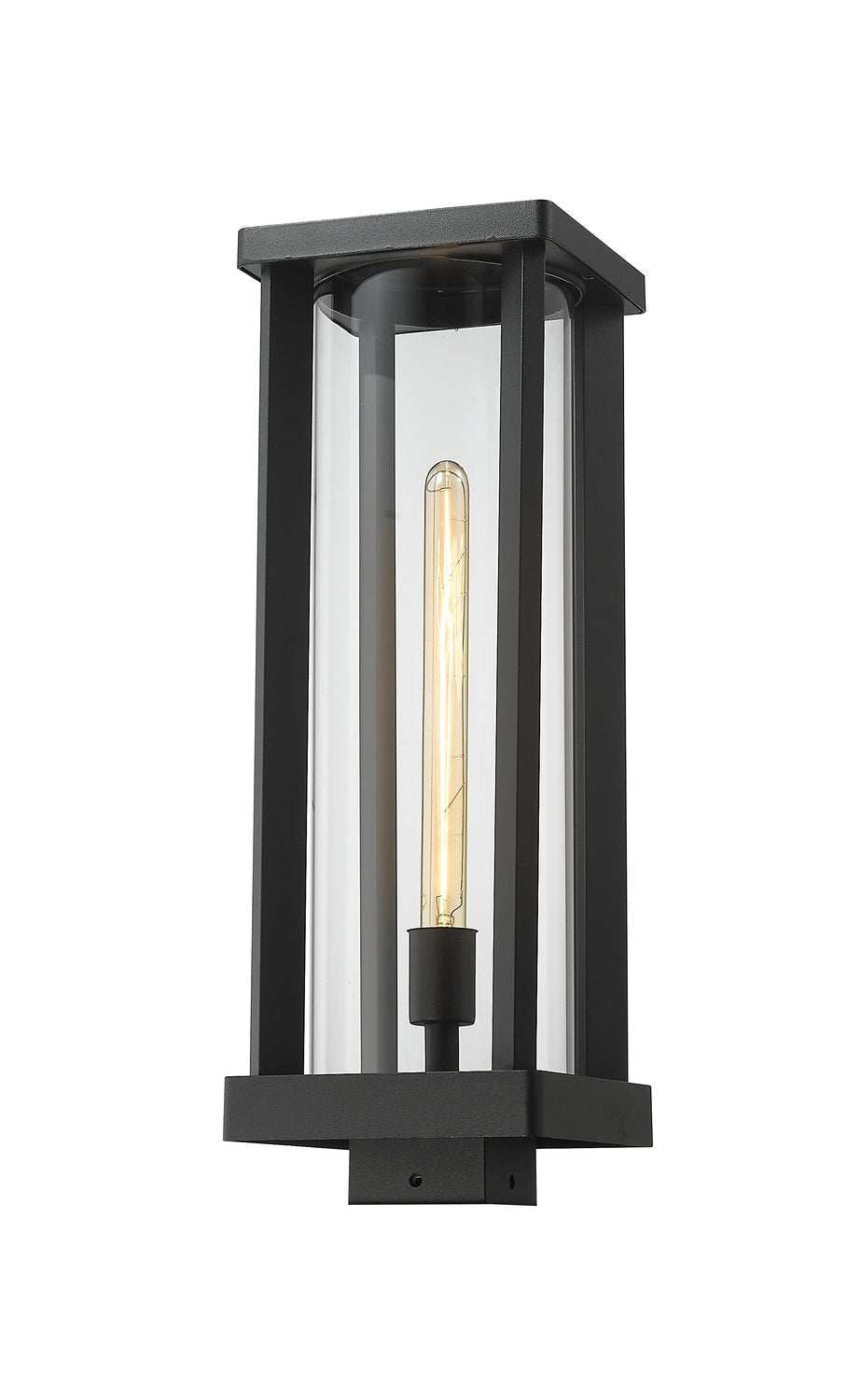 Z-LITE GLENWOOD OUTDOOR POST MOUNT FIXTURE | 586PHBS-BK - Post