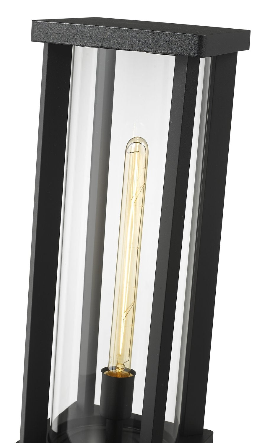Z-LITE GLENWOOD OUTDOOR PIER MOUNTED FIXTURE | 586PHBS-SQPM-BK - Post