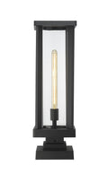 Z-LITE GLENWOOD OUTDOOR PIER MOUNTED FIXTURE | 586PHBS-SQPM-BK - Post