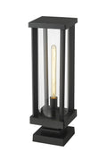 Z-LITE GLENWOOD OUTDOOR PIER MOUNTED FIXTURE | 586PHBS-SQPM-BK - Post