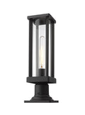 Z-LITE GLENWOOD OUTDOOR PIER MOUNTED FIXTURE | 586PHMR-533PM-BK - Post