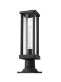 Z-LITE GLENWOOD OUTDOOR PIER MOUNTED FIXTURE | 586PHMR-533PM-BK - Post