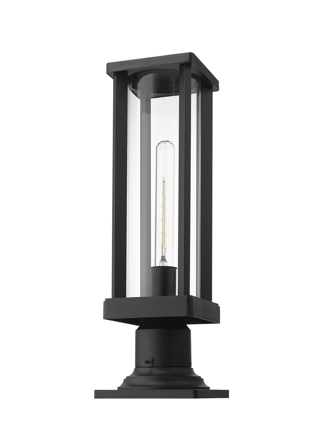 Z-LITE GLENWOOD OUTDOOR PIER MOUNTED FIXTURE | 586PHMR-533PM-BK - Post
