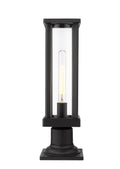 Z-LITE GLENWOOD OUTDOOR PIER MOUNTED FIXTURE | 586PHMR-533PM-BK - Post