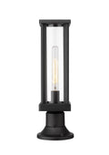 Z-LITE GLENWOOD OUTDOOR PIER MOUNTED FIXTURE | 586PHMR-553PM-BK - Post