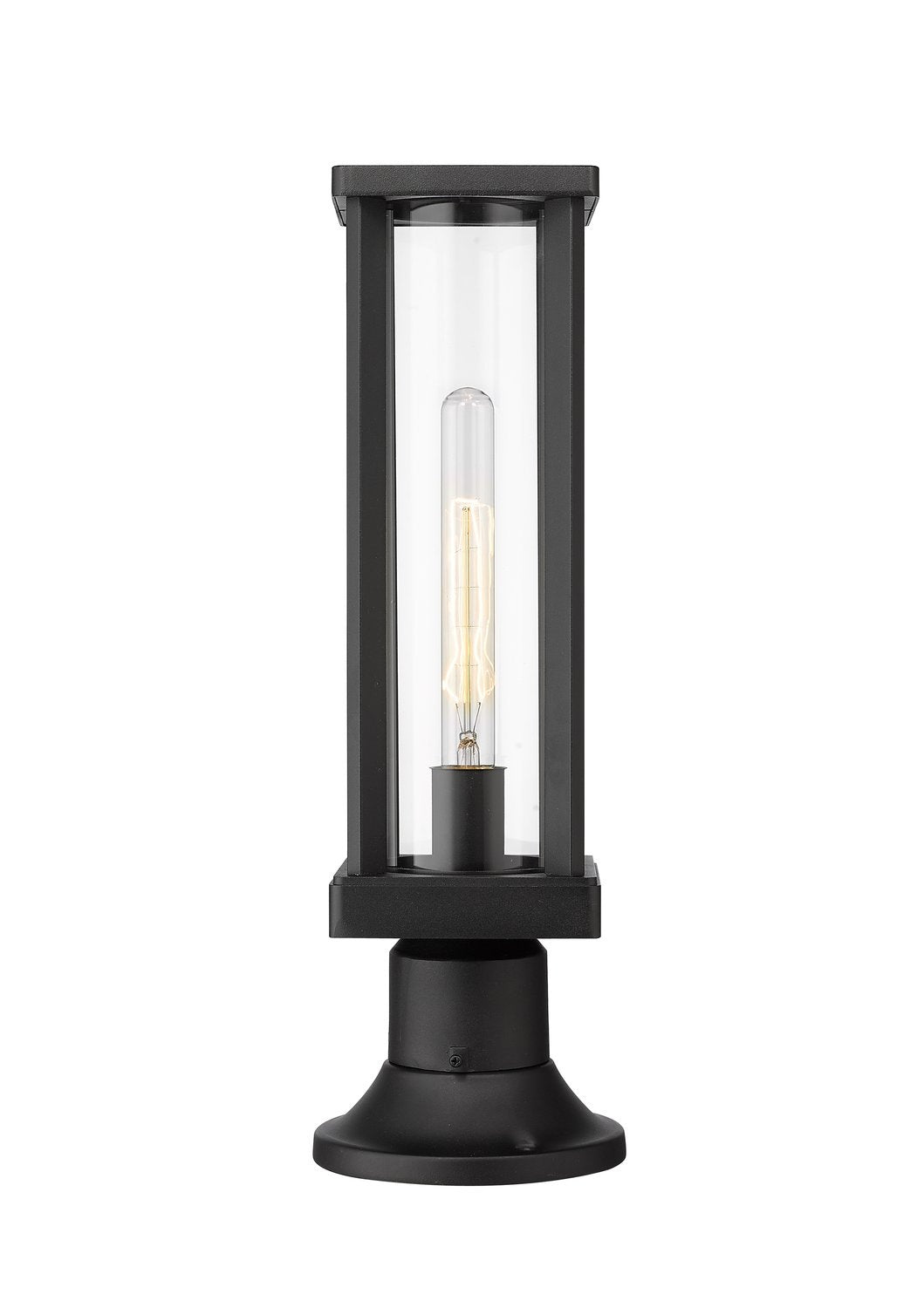 Z-LITE GLENWOOD OUTDOOR PIER MOUNTED FIXTURE | 586PHMR-553PM-BK - Post