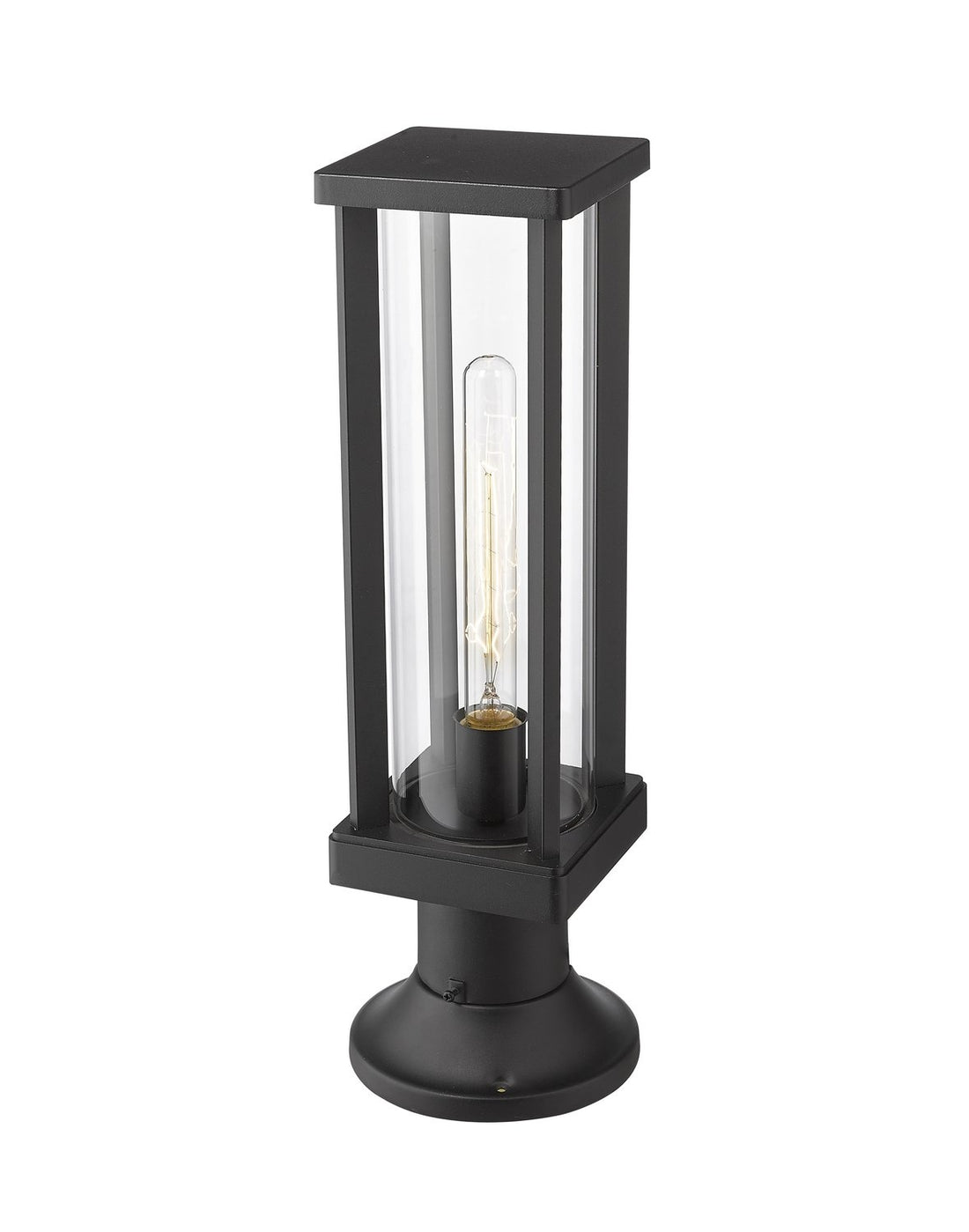 Z-LITE GLENWOOD OUTDOOR PIER MOUNTED FIXTURE | 586PHMR-553PM-BK - Post