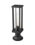 Z-LITE GLENWOOD OUTDOOR PIER MOUNTED FIXTURE | 586PHMR-553PM-BK - Post