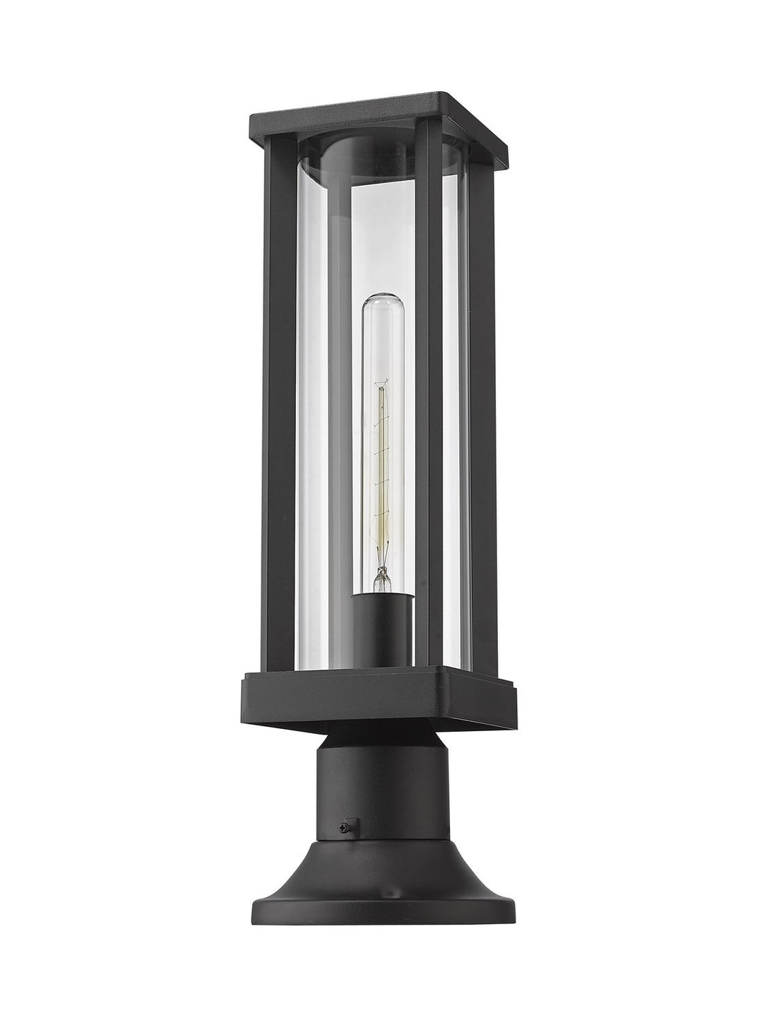 Z-LITE GLENWOOD OUTDOOR PIER MOUNTED FIXTURE | 586PHMR-553PM-BK - Post