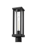 Z-LITE GLENWOOD OUTDOOR POST MOUNT FIXTURE | 586PHMR-BK - Post