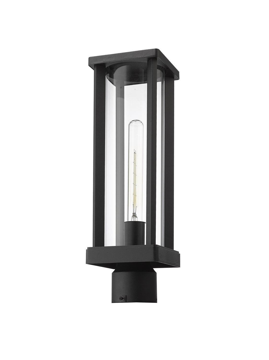 Z-LITE GLENWOOD OUTDOOR POST MOUNT FIXTURE | 586PHMR-BK - Post