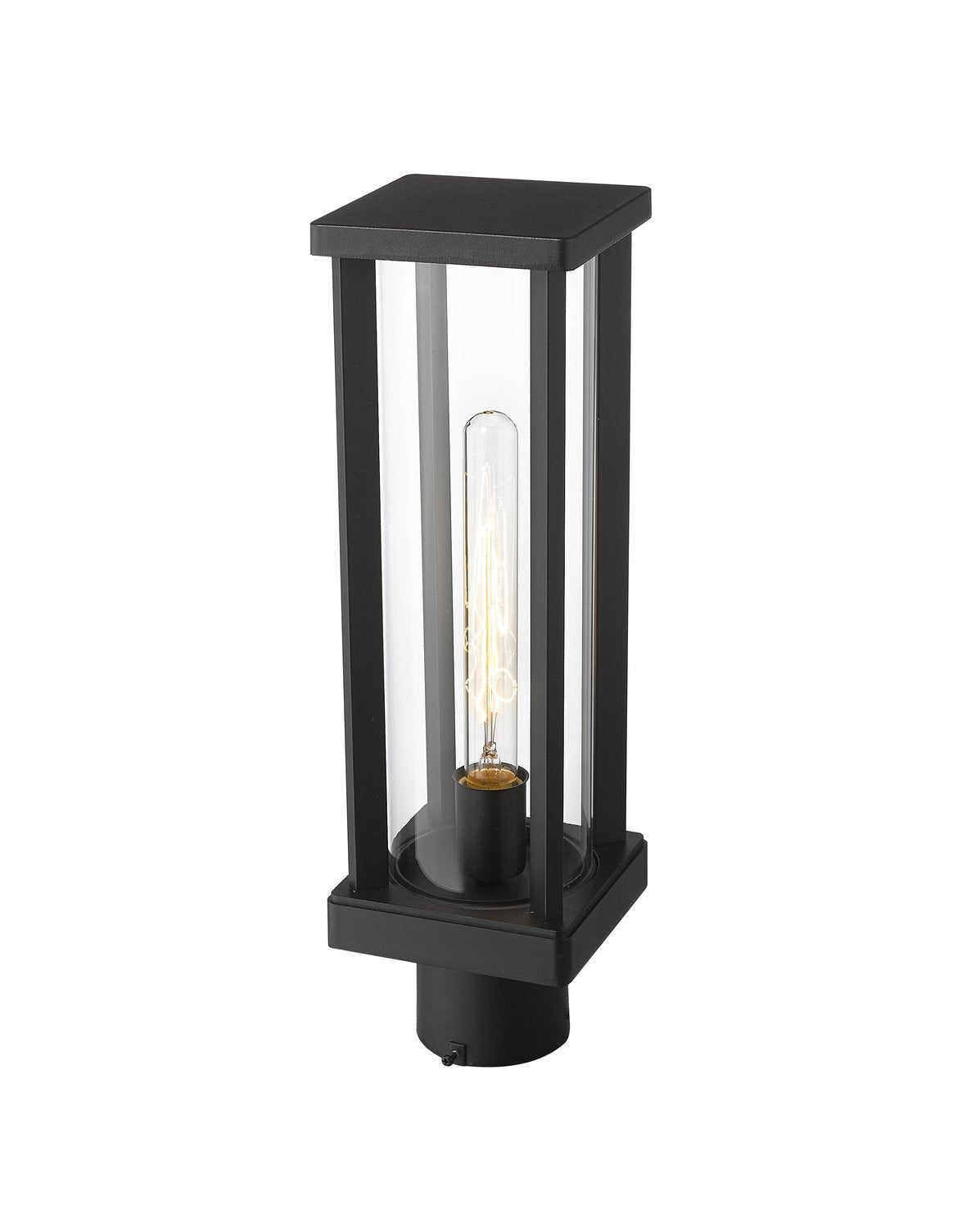 Z-LITE GLENWOOD OUTDOOR POST MOUNT FIXTURE | 586PHMR-BK - Post