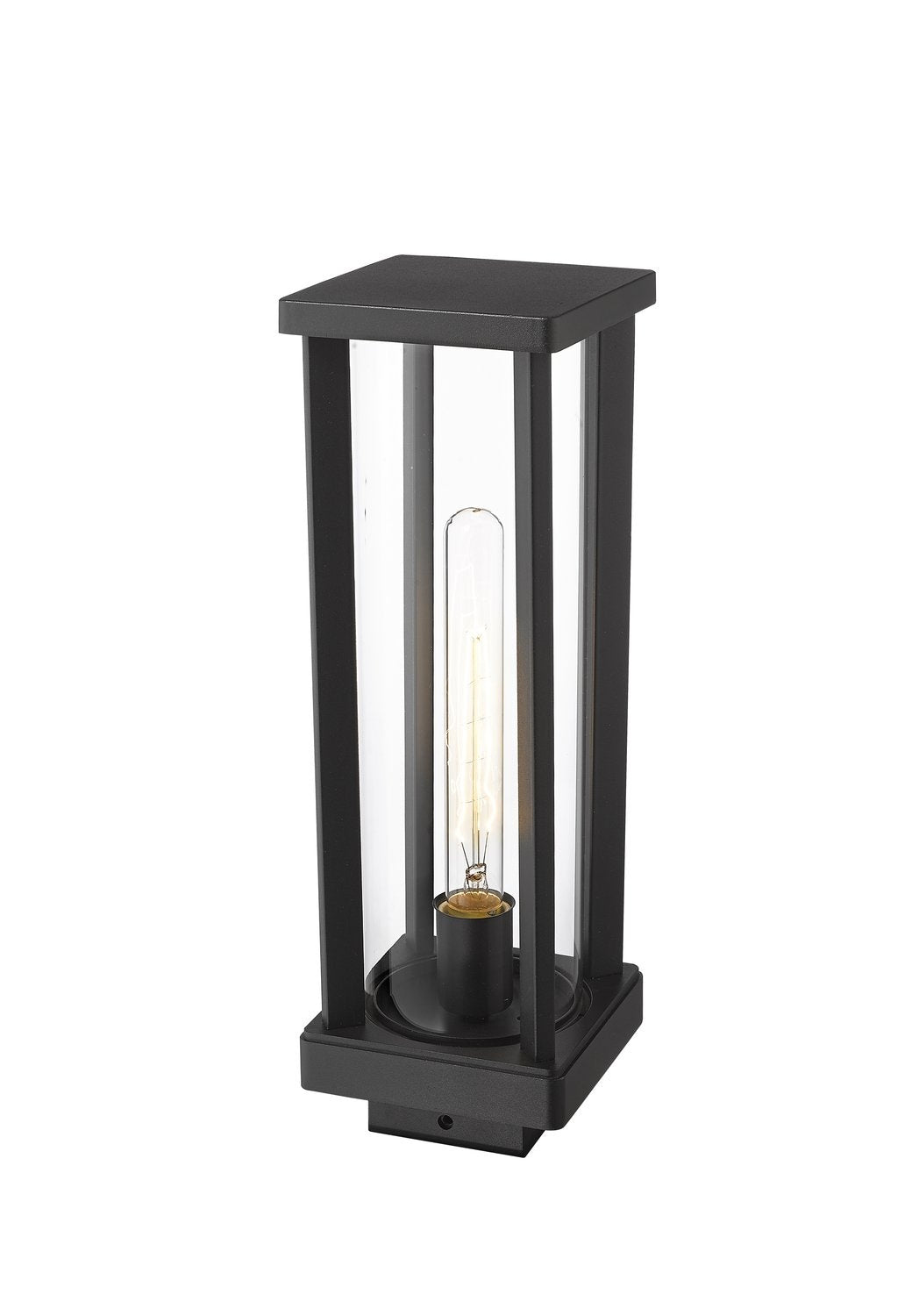 Z-LITE GLENWOOD OUTDOOR POST MOUNT FIXTURE | 586PHMS-BK - Post