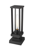 Z-LITE GLENWOOD OUTDOOR PIER MOUNTED FIXTURE | 586PHMS-SQPM-BK - Post