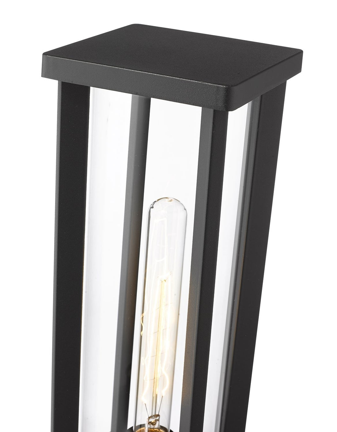 Z-LITE GLENWOOD OUTDOOR PIER MOUNTED FIXTURE | 586PHMS-SQPM-BK - Post