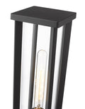 Z-LITE GLENWOOD OUTDOOR PIER MOUNTED FIXTURE | 586PHMS-SQPM-BK - Post