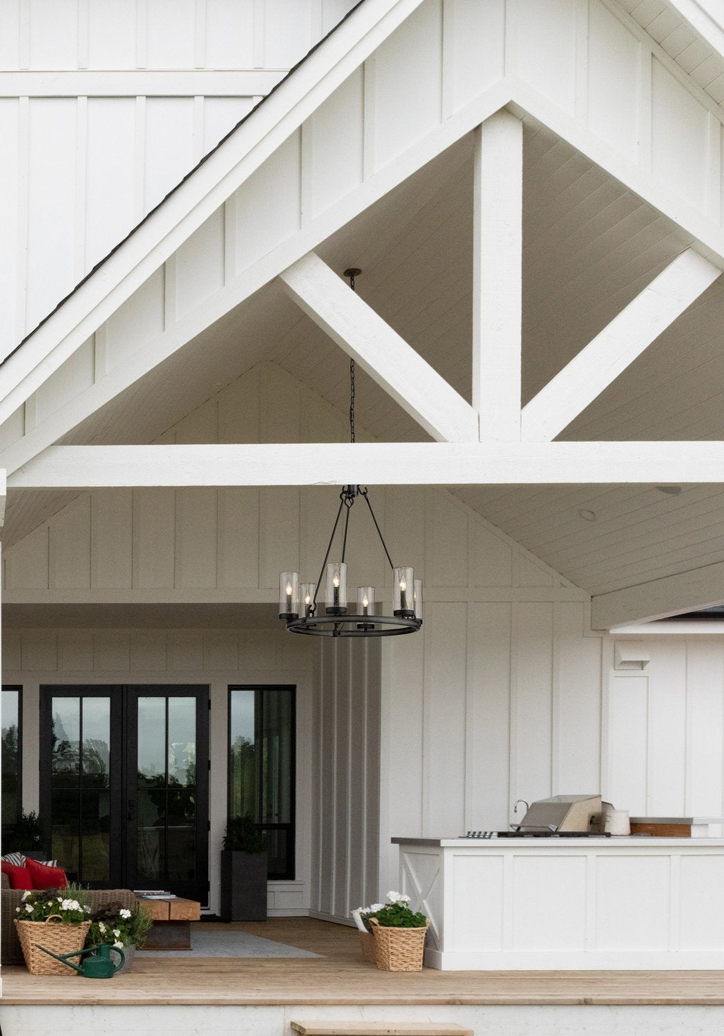 Z-LITE, MARLOW OUTDOOR CHANDELIER, OUTDOOR CEILING LIGHT