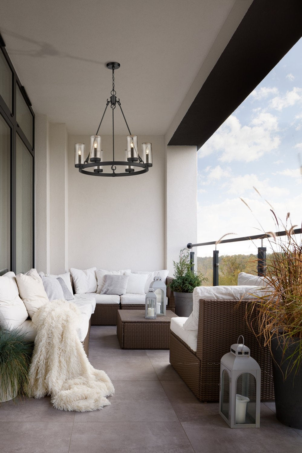 Z-LITE, MARLOW OUTDOOR CHANDELIER, OUTDOOR CEILING LIGHTS