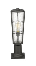 Z-LITE HELIX OUTDOOR PIER MOUNTED FIXTURE | 591PHB-533PM-BK - Post
