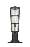 Z-LITE HELIX OUTDOOR PIER MOUNTED FIXTURE | 591PHB-533PM-BK - Post