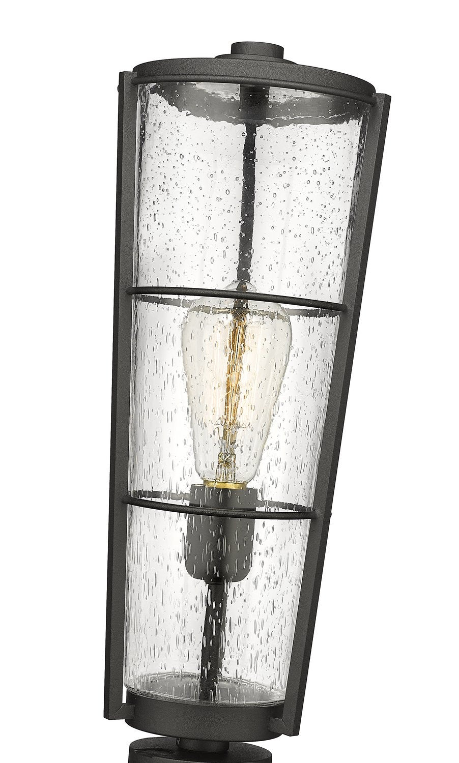 Z-LITE HELIX OUTDOOR PIER MOUNTED FIXTURE | 591PHB-533PM-BK - Post
