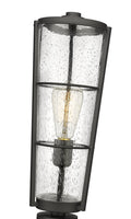 Z-LITE HELIX OUTDOOR PIER MOUNTED FIXTURE | 591PHB-533PM-BK - Post
