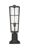 Z-LITE HELIX OUTDOOR PIER MOUNTED FIXTURE | 591PHB-533PM-BK - Post