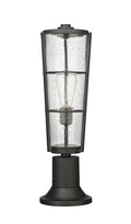 Z-LITE HELIX OUTDOOR PIER MOUNTED FIXTURE | 591PHB-553PM-BK - Post