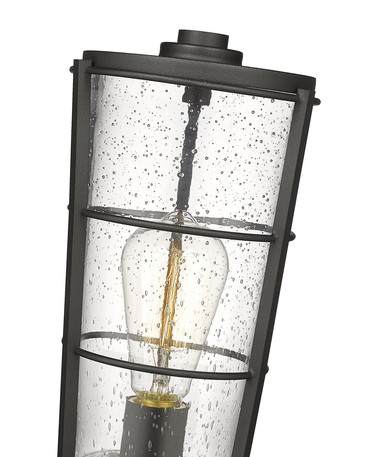 Z-LITE HELIX OUTDOOR PIER MOUNTED FIXTURE | 591PHM-533PM-BK - Post