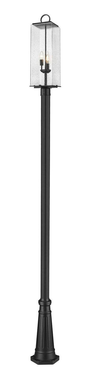 Z-LITE SANA OUTDOOR POST MOUNTED FIXTURE | 592PHBR-519P-BK - Post
