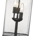 Z-LITE SANA 3 LIGHT OUTDOOR PIER MOUNTED FIXTURE | 592PHBR-533PM-BK