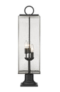 Z-LITE SANA 3 LIGHT OUTDOOR PIER MOUNTED FIXTURE | 592PHBR-533PM-BK