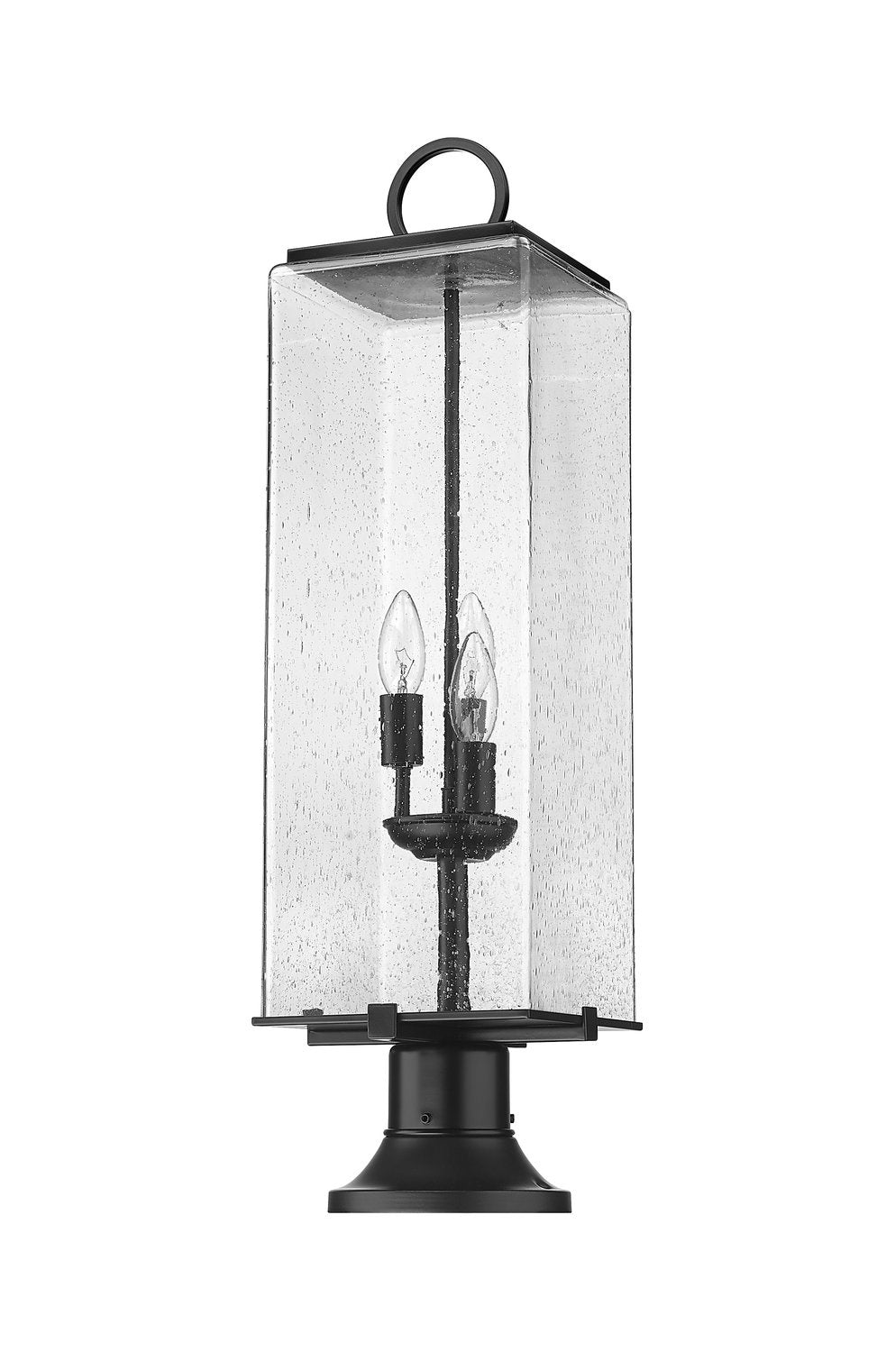 Z-LITE SANA 3 LIGHT OUTDOOR PIER MOUNTED FIXTURE | 592PHBR-553PM-BK