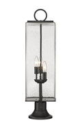 Z-LITE SANA 3 LIGHT OUTDOOR PIER MOUNTED FIXTURE | 592PHBR-553PM-BK