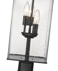Z-LITE SANA OUTDOOR POST MOUNT FIXTURE | 592PHBR-BK - Post