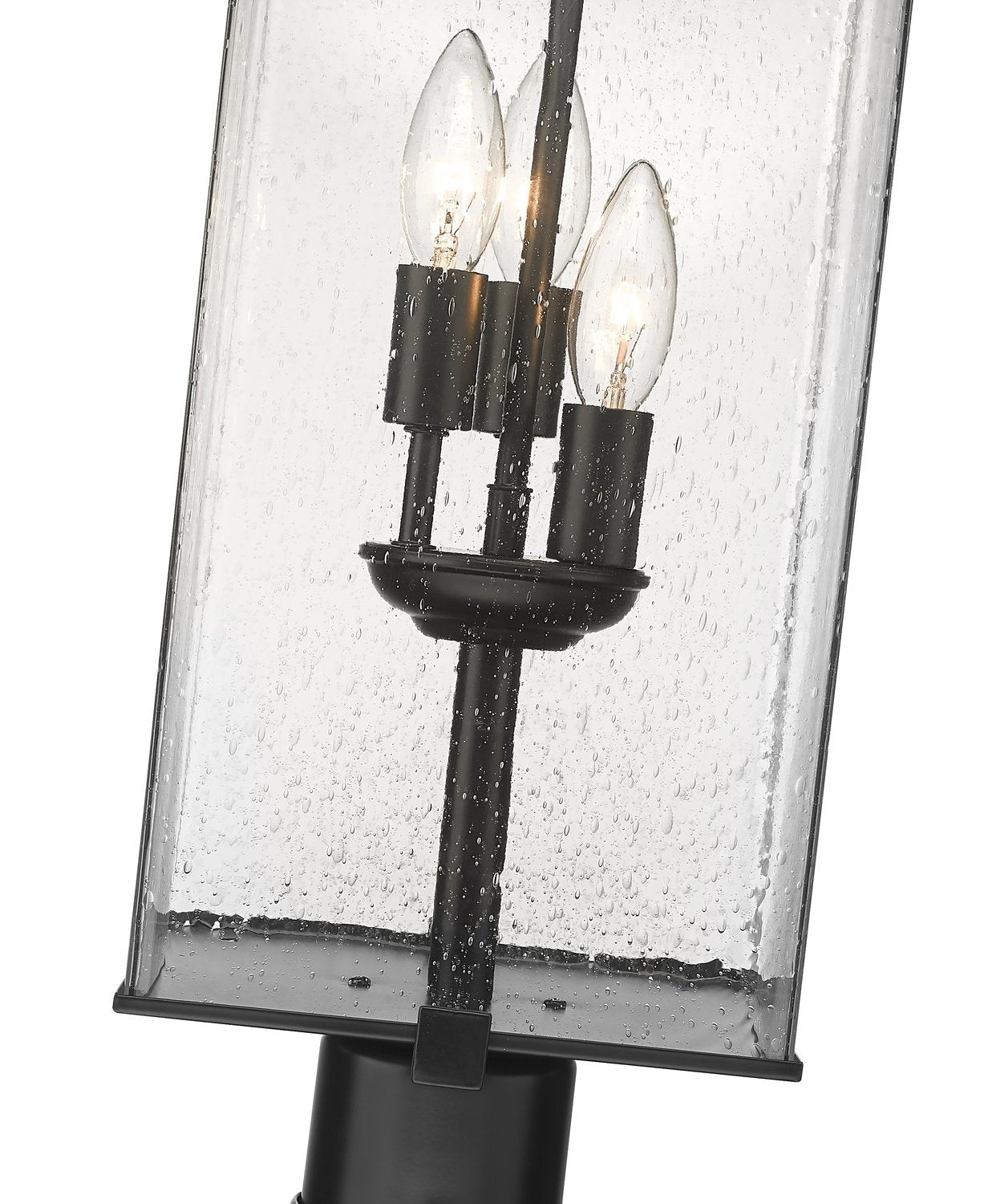 Z-LITE SANA OUTDOOR POST MOUNT FIXTURE | 592PHBR-BK - Post