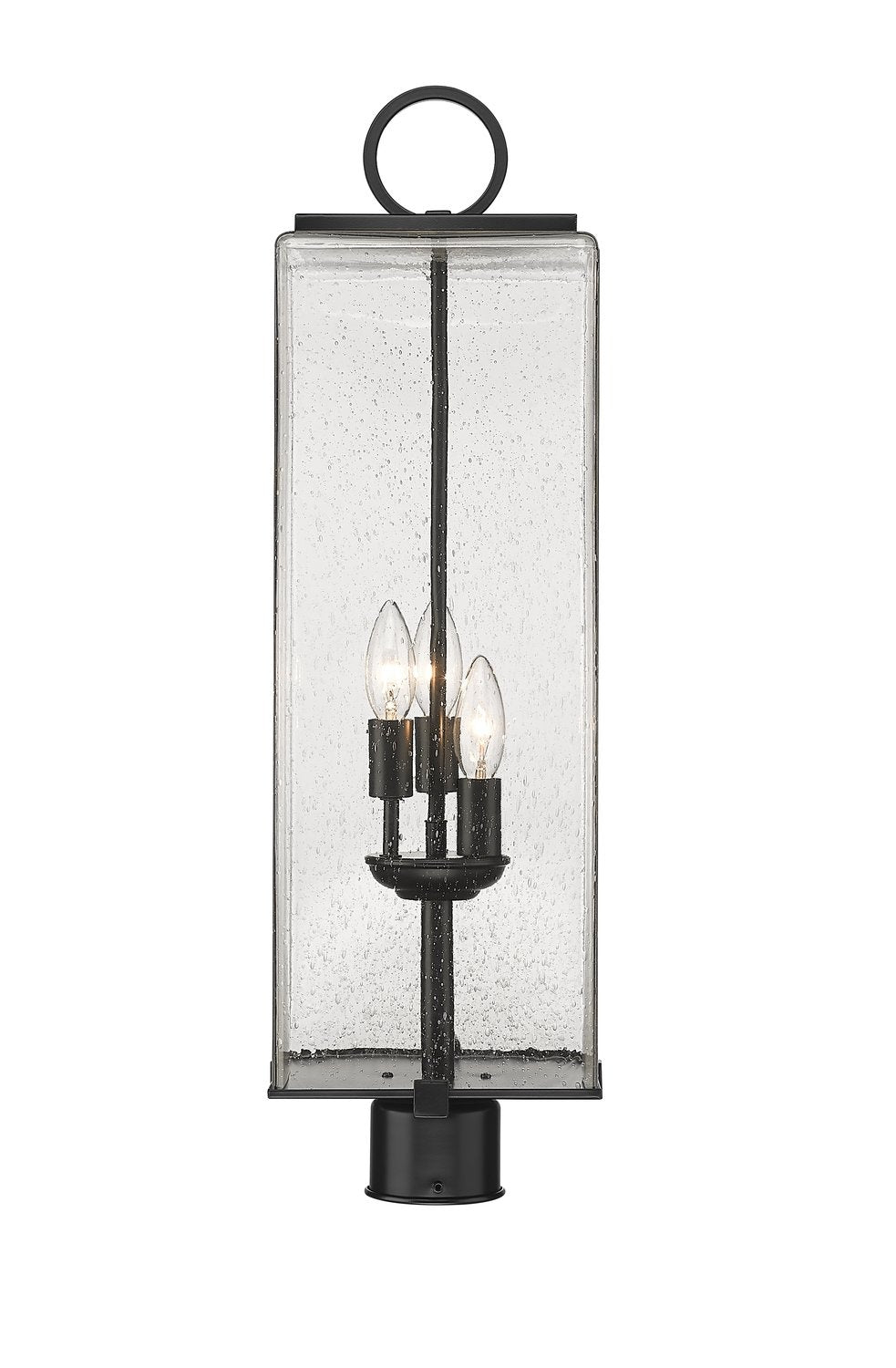 Z-LITE SANA OUTDOOR POST MOUNT FIXTURE | 592PHBR-BK - Post
