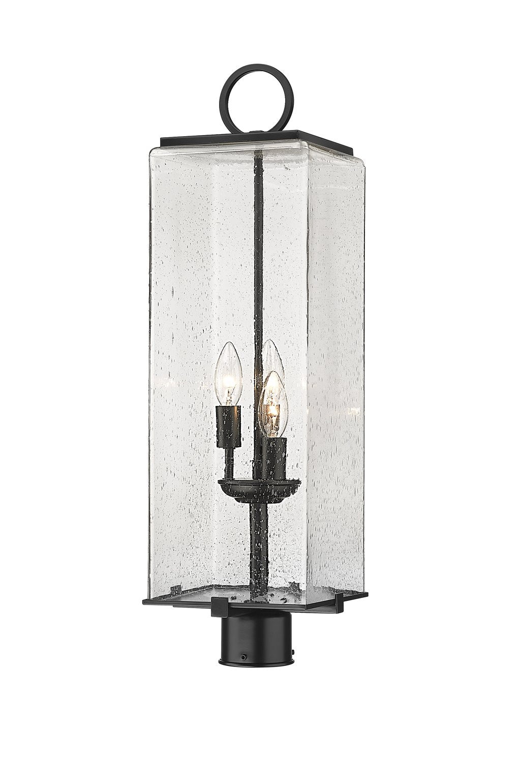Z-LITE SANA OUTDOOR POST MOUNT FIXTURE | 592PHBR-BK - Post