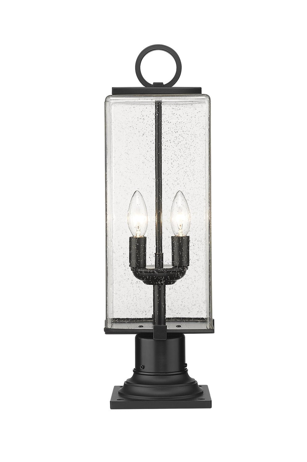 Z-LITE SANA 2 LIGHT OUTDOOR PIER MOUNTED FIXTURE | 592PHMR-533PM-BK