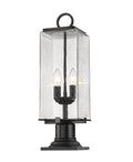 Z-LITE SANA 2 LIGHT OUTDOOR PIER MOUNTED FIXTURE | 592PHMR-533PM-BK