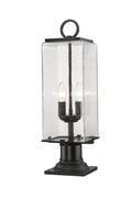 Z-LITE SANA 2 LIGHT OUTDOOR PIER MOUNTED FIXTURE | 592PHMR-533PM-BK